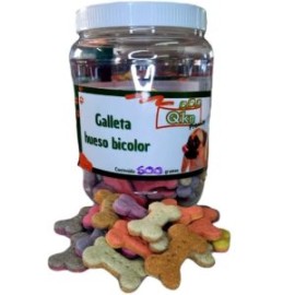 Vitrolero Galletas 500g Hueso Bicolor para perro