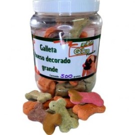 Vitrolero Galletas 800g Hueso Decorado Grande para perro