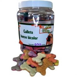 Vitrolero Galletas 800g Hueso Bicolor para perro